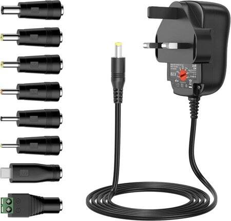 Yüksek Kaliteli Tam Amper 3V 1A Adaptör UK Fişli - 1