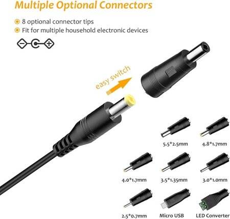 Yüksek Kaliteli Tam Amper 3V 1A Adaptör UK Fişli - 2