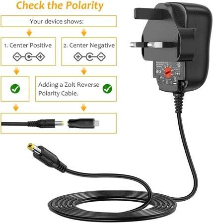 Yüksek Kaliteli Tam Amper 3V 1A Adaptör UK Fişli - 5