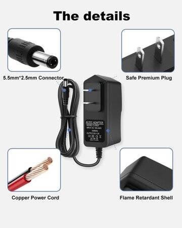 Yüksek Kaliteli Tam Amper 6V 2A Adaptör AU Fişli - 3