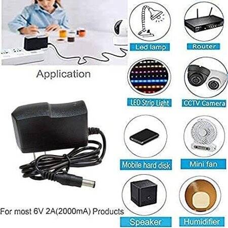 Yüksek Kaliteli Tam Amper 6V 2A Adaptör EU Fişli - 4
