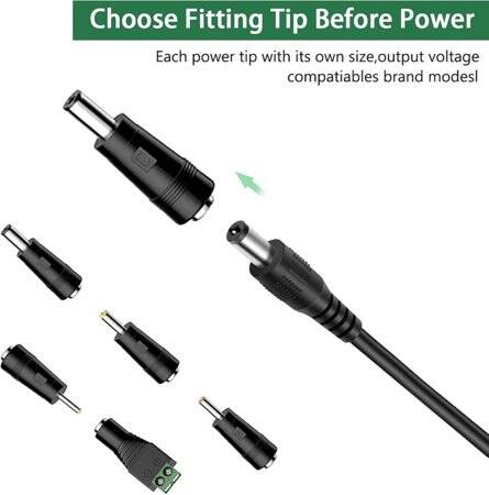 Yüksek Kaliteli Tam Amper 9V 1.5A Adaptör UK Fişli - 2