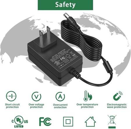 Yüksek Kaliteli Tam Amper 9V 1.5A Adaptör UK Fişli - 4