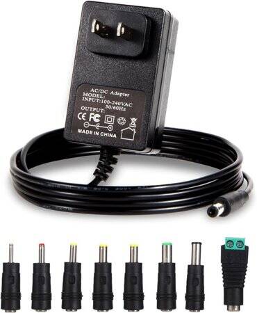 Yüksek Kaliteli Tam Amper 9V 1A Adaptör EU Fişli - 1