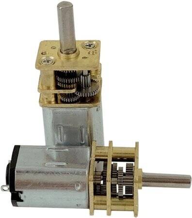 Yüksek Tork N20 12V 50RPM Mikro DC Metal Dişli Düşürücü MotorAzaltma Oranı 1:1000 - 3