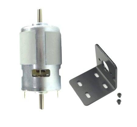 Yuvarlak Şaft 775 12V 12000RPM Yüksek Hızlı Yüksek Torklu DC Motor Çift Şaftlı - 1