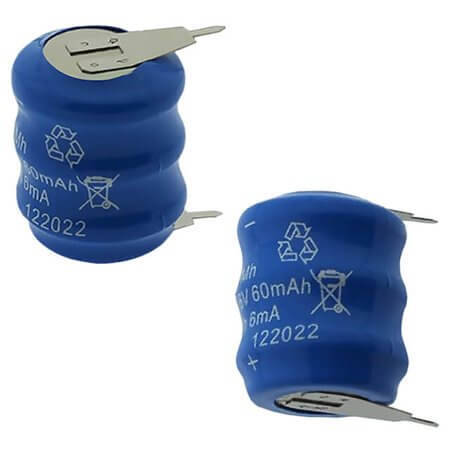 ZAB-M60-MAH-3.6V BATTERY 3.6V 60mAh NI-MH 2PIN - 1