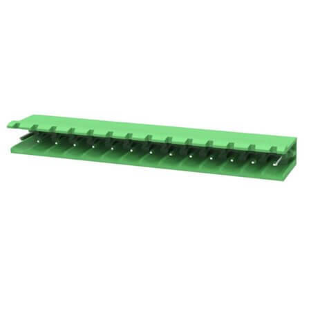ZB2EDGR-5.08-14P TERM.BLK.5.08MM 14P 90C MALE GREEN OPEN - 1