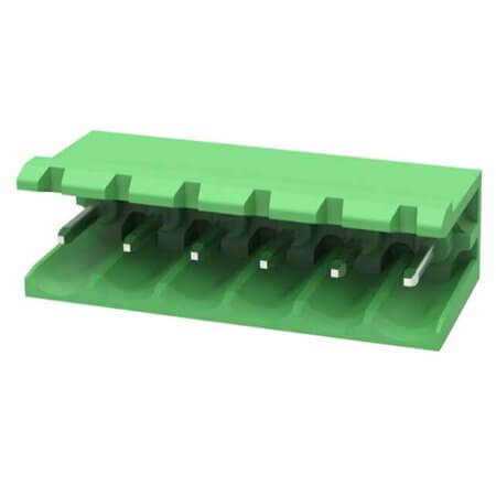 ZB2EDGR-5.08-6P TERM.BLK.5.08MM 6P 90C MALE GREEN OPEN - 1