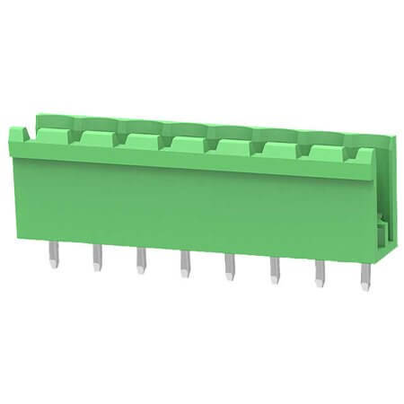 ZB2EDGV-5.08-8P TERM.BLK.5.08MM 8P 180C MALE GREEN OPEN - 1