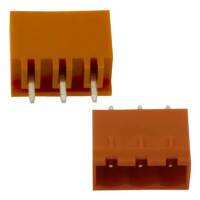 ZB2EDGVC-5.08-3P-A01 TERM.BLK.5.08MM 3P 180C MALE ORANGE CLOSED - 1
