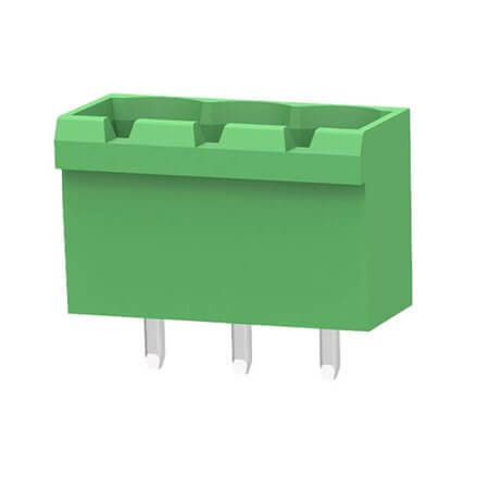 ZB2EDGVC-5.08-3P TERM.BLK.5.08MM 3P 180C MALE GREEN CLOSED - 1