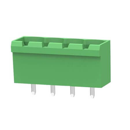 ZB2EDGVC-5.08-4P TERM.BLK.5.08MM 4P 180C MALE GREEN CLOSED - 1