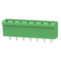 ZB2EDGVC-5.08-7P TERM.BLK.5.08MM 7P 180C MALE GREEN CLOSED - 1