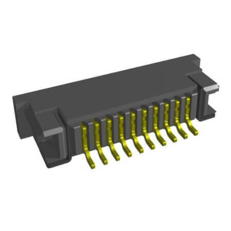 ZF1-10-01-T-WT-TR CONNECTOR FFC BOTTOM 10POS 1MM R/A - 1