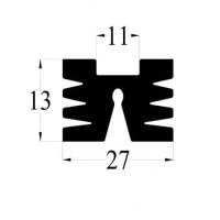 ZHS-52AS25M-PİMLİ ALÜMİNYUM SOĞUTUCU52AS25MM PİMLİ+VİDA - 1