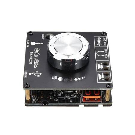 ZK-502x50W+50W 2.0 Stereo Bluetooth 5.0 Digital Amplifier Board Module MulTiple Inputs - 4